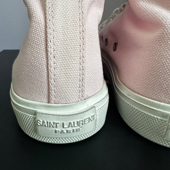 Saint Laurent Pink Bedford Hi-Top Sneakers - Picture 9 of 15